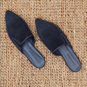 Jenni Kayne Suede Mules (Navy) Size 37